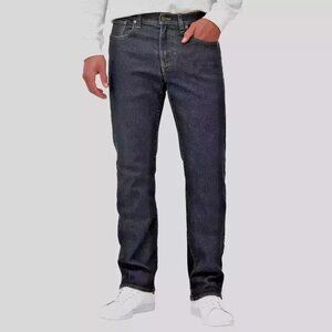 NWOT Lands' End Flannel Lined Men's 36x29 Classic Fit Dark Wash Jeans
